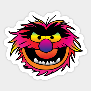 Muppet Face Animal Sticker